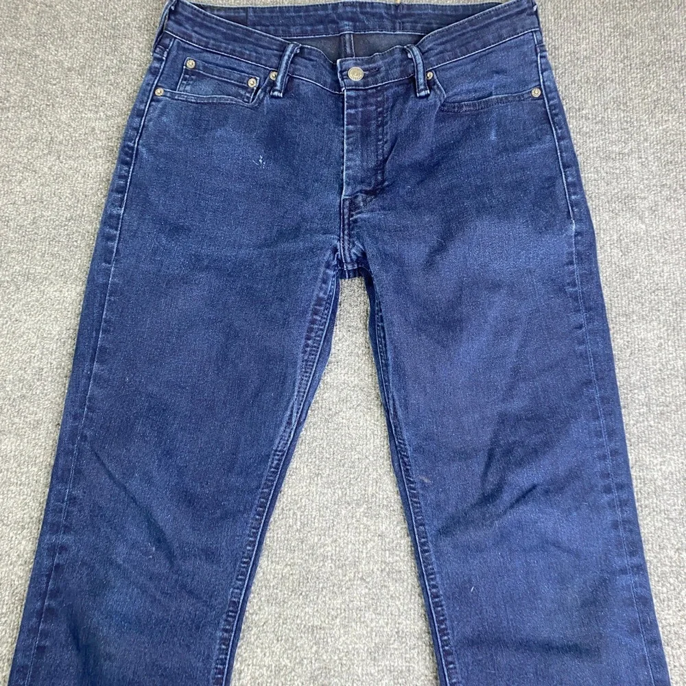Levis 511 Commuter Slim Fit Jeans Mens 33x32 Dark Indigo Blue Stretch Denim